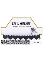 Load image into Gallery viewer, Sex and Mischief Heart Day Collar - Black

