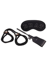 Load image into Gallery viewer, Sex and Mischief Knotty Brat Kit - Black/Rose Gold
