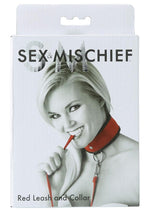 Load image into Gallery viewer, Sex and Mischief Leash and Collar - Red
