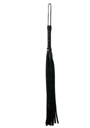 Sex and Mischief Mini Faux Leather Flogger - Black