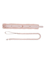 Load image into Gallery viewer, Sex and Mischief Peaches N Creame Fur Collar Andamp; Leash - Ivory/Rose Gold
