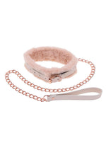 Load image into Gallery viewer, Sex and Mischief Peaches N Creame Fur Collar Andamp; Leash
