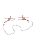 Load image into Gallery viewer, Sex and Mischief Peaches &#39;N Creame Pearl Nipple Clamps
