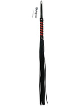 Load image into Gallery viewer, Sex and Mischief Red and Black Stripe Flogger - Black/Red
