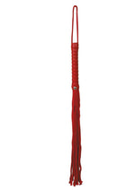 Load image into Gallery viewer, Sex and Mischief Red Rope Flogger - Red
