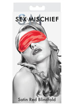 Load image into Gallery viewer, Sex and Mischief Satin Blindfold - Red
