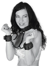 Load image into Gallery viewer, Sex and Mischief Shadow Sparkle Collar and Cuff
