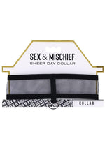 Load image into Gallery viewer, Sex and Mischief Sheer Day Collar - Black/Rose Gold
