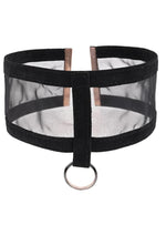 Load image into Gallery viewer, Sex and Mischief Sheer Day Collar - Black/Rose Gold

