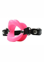 Load image into Gallery viewer, Sex and Mischief Silicone Lips Open Mouth Gag - Pink
