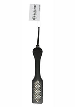 Load image into Gallery viewer, Sex and Mischief Studded Paddle - Black - 12.5in
