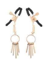 Load image into Gallery viewer, Sex and Mischief Verge Nipple Clamps - Black/Gold
