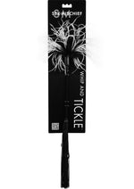 Load image into Gallery viewer, Sex and Mischief Whip and Tickler - Black/White
