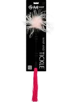 Load image into Gallery viewer, Sex and Mischief Whip and Tickler - Pink/White
