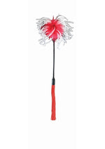 Load image into Gallery viewer, Sex and Mischief Whip and Tickler - Red/White
