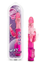 Load image into Gallery viewer, Sexy Things Butterfly Thruster Mini Rabbit Vibrator - Fuchsia/Pink
