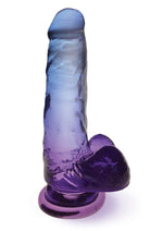 Load image into Gallery viewer, Shades Gradient Dildo - Blue/Purple/Violet - 7in
