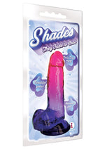 Load image into Gallery viewer, Shades Gradient Dildo - Pink/Plum/Purple - 8in
