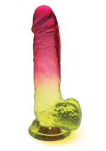Load image into Gallery viewer, Shades Gradient Dildo - Pink/Yellow - 8in

