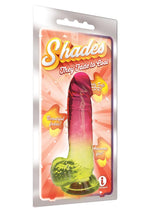 Load image into Gallery viewer, Shades Gradient Dildo - Pink/Yellow - 8in

