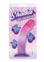 Load image into Gallery viewer, Shades Smoothie Dildo with Suction Cup - Purple - 8.25in
