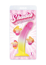 Load image into Gallery viewer, Shades Smoothie Dildo with Suction Cup - Yellow - 8.25in
