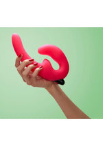 Load image into Gallery viewer, Sharevibe Silicone Strapless Strap-On Dildo with Rechargeable Bullet
