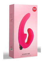Load image into Gallery viewer, Sharevibe Silicone Strapless Strap-On Dildo with Rechargeable Bullet - Pink
