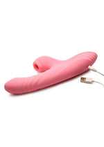 Load image into Gallery viewer, Shegasm Candy-Thrust Rechargeable Silicone Thrusting and Sucking Rabbit Vibrator
