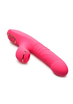 Load image into Gallery viewer, Shegasm Pro-Thrust Thrusting Suction Rechargeable Silicone Rabbit Vibrator
