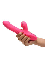 Load image into Gallery viewer, Shegasm Pro-Thrust Thrusting Suction Rechargeable Silicone Rabbit Vibrator

