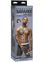 Load image into Gallery viewer, Signature Cocks Safaree Samuels Anaconda Vibrating Dildo - Chocolate - 12in
