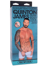 Load image into Gallery viewer, Signature Cocks Ultraskyn Quinton James Dildo with Removable Suction Cup - Vanilla - 8in
