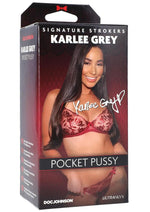 Load image into Gallery viewer, Signature Strokers Karlee Grey Ultraskyn Pocket Masturbator - Pussy - Vanilla
