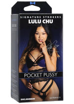 Load image into Gallery viewer, Signature Strokers Lulu Chu Ultraskyn Pocket Masturbator - Pussy - Vanilla
