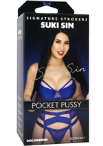 Load image into Gallery viewer, Signature Strokers Suki Sin Ultraskyn Pocket Masturbator - Pussy - Vanilla
