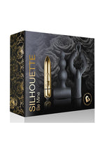 Load image into Gallery viewer, Silhouette Be Mine Set Bullet with Silicone Attachments Vibrator - Black/Gold
