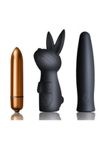 Load image into Gallery viewer, Silhouette Dark Desires Kit Silicone Sleeves and Bullet Vibrator - Black/Copper
