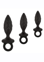 Load image into Gallery viewer, Silicone Anal Probe Kit - Black - Set Of 3
