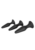 Load image into Gallery viewer, Silicone Anal Trainer Kit Black 3 Sizes