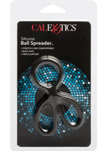 Load image into Gallery viewer, Silicone Ball Spreader Cock Ring - Black
