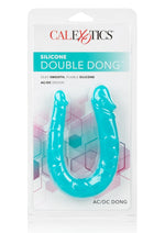 Load image into Gallery viewer, Silicone Double Dong AC/DC Dong Dual Penetration Non Vibrating Silicone Double Dong - Teal
