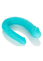 Load image into Gallery viewer, Silicone Double Dong AC/DC Dong Dual Penetration Non Vibrating Silicone Double Dong - Teal
