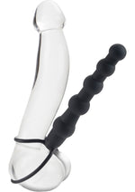 Load image into Gallery viewer, Silicone Love Rider Beaded Dual Penetrator - Black
