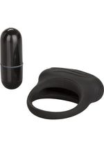 Load image into Gallery viewer, Silicone Lovers Arouser Silicone Vibrating Cock Ring - Black
