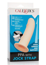 Load image into Gallery viewer, Silicone Ppa Penis Extender with Jock Strap - Vanilla
