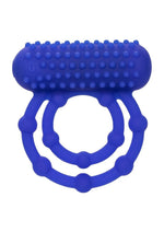 Load image into Gallery viewer, Silicone Rechargeable 10 Bead Maximus Couples Ring - Blue
