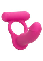 Load image into Gallery viewer, Silicone Rechargeable Double Diver Couples Ring - Pink
