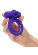 Load image into Gallery viewer, Silicone Rechargeable Dual Climaxer Cock Ring
