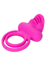 Load image into Gallery viewer, Silicone Rechargeable Dual Clit Flicker Vibrating Cockring Multispeed Waterproof
